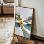 Abstract 1865 Canvas Art 60 x 40 cm / Black