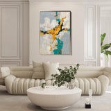 Abstract 1866 Canvas Art 60 x 40 cm / Black