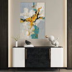 Abstract 1866 Canvas Art 60 x 40 cm / Black
