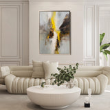 Abstract 1867 Canvas Art 60 x 40 cm / Black