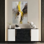 Abstract 1867 Canvas Art 60 x 40 cm / Black