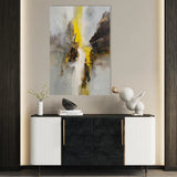 Abstract 1867 Canvas Art 60 x 40 cm / Black