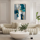 Abstract 1868 Canvas Art 60 x 40 cm / Black