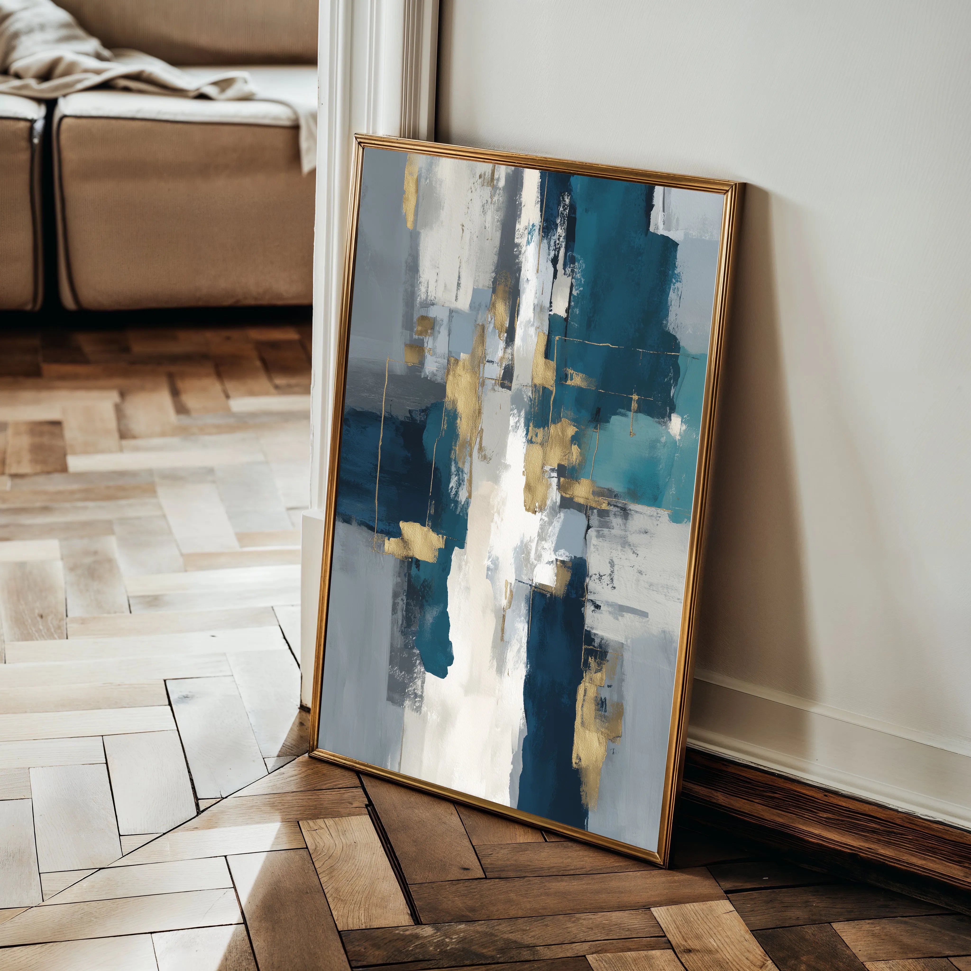Abstract 1868 Canvas Art 60 x 40 cm / Black