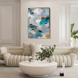 Abstract 1869 Canvas Art 60 x 40 cm / Black