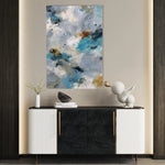 Abstract 1869 Canvas Art 60 x 40 cm / Black