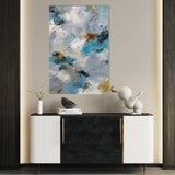 Abstract 1869 Canvas Art 60 x 40 cm / Black