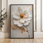 Floral 187 Canvas Art 60 x 40 cm / Black