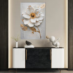 Floral 187 Canvas Art 60 x 40 cm / Black