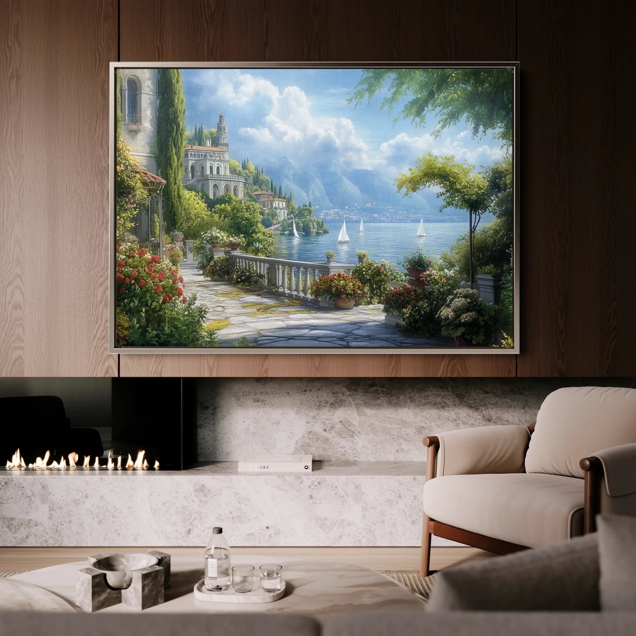 Landscape 187 Canvas Art 60 x 40 cm / Black