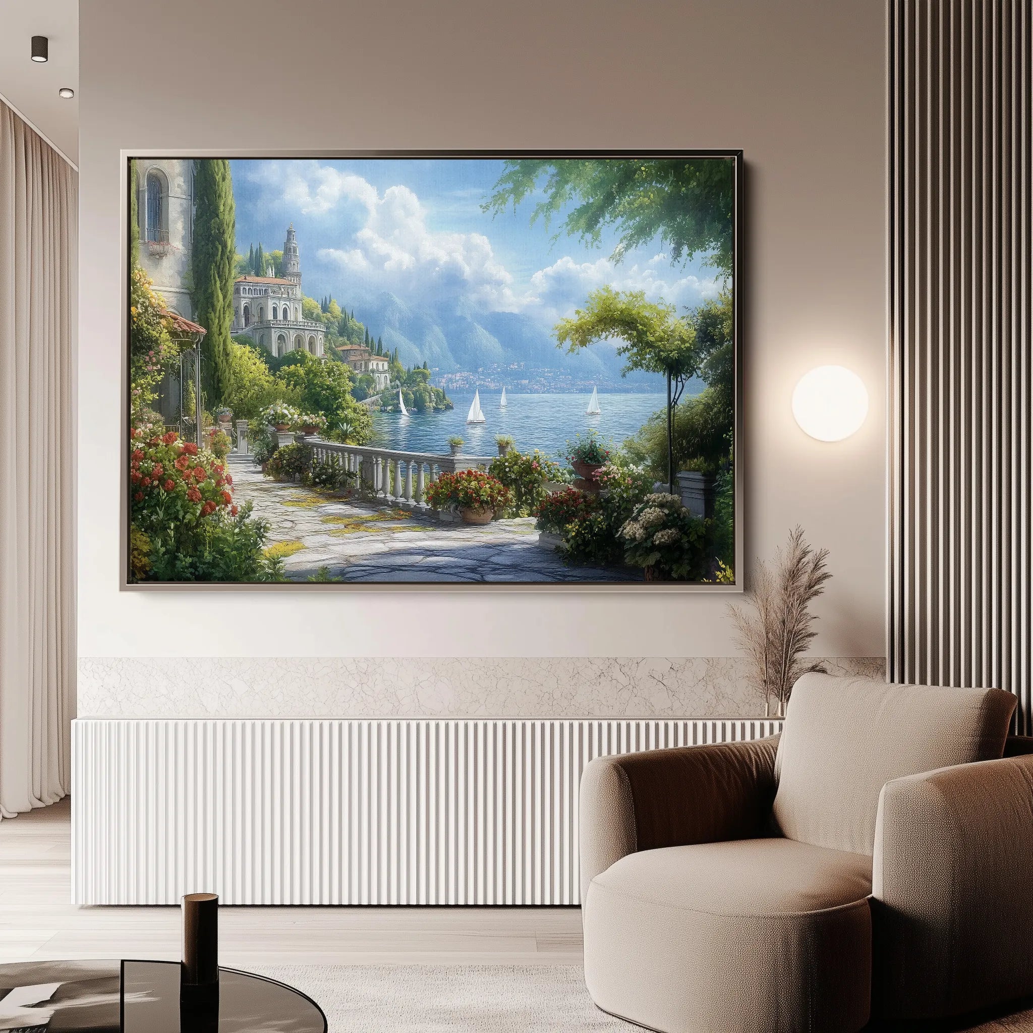 Landscape 187 Canvas Art 60 x 40 cm / Black