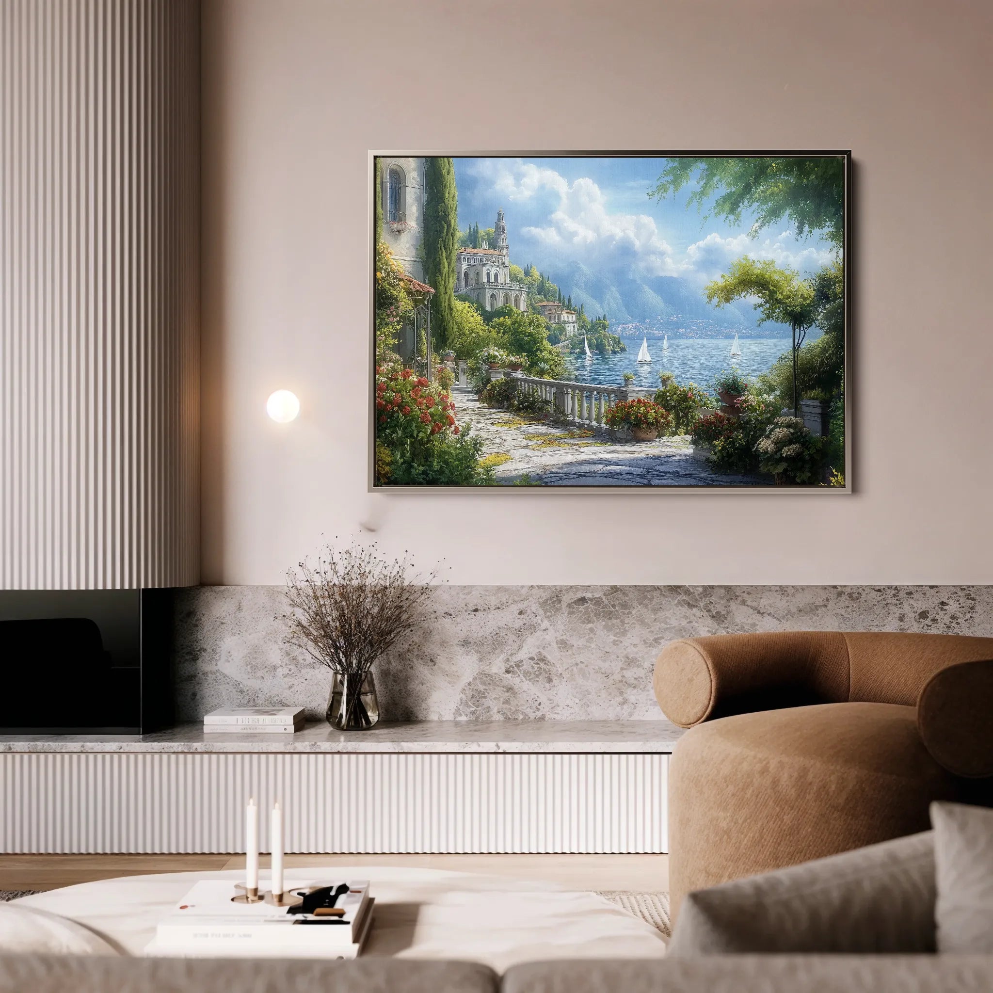Landscape 187 Canvas Art 60 x 40 cm / Black