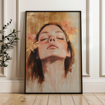 Portrait 187 Canvas Art 60 x 40 cm / Black