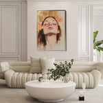 Portrait 187 Canvas Art 60 x 40 cm / Black