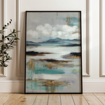Abstract 1871 Canvas Art 60 x 40 cm / Black