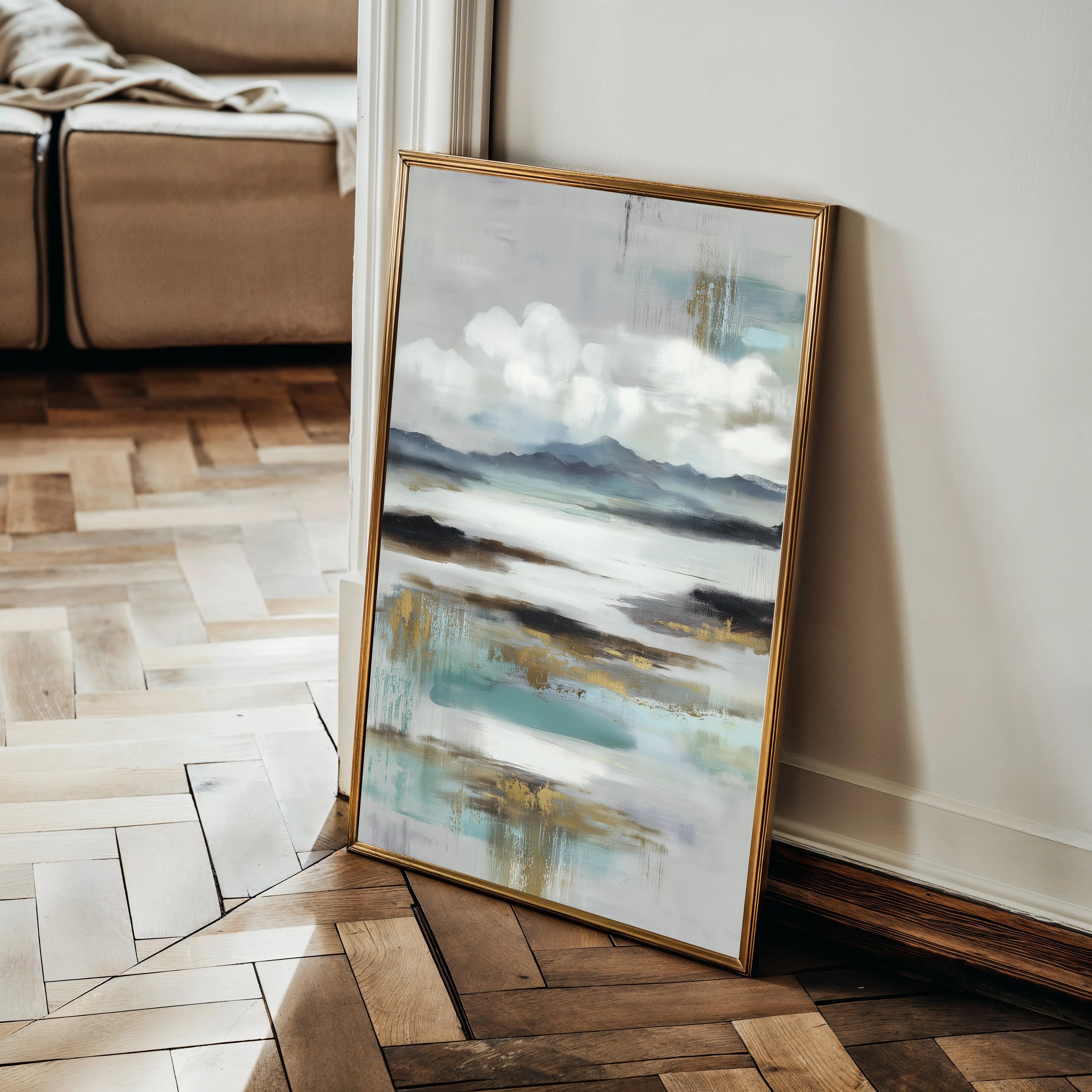 Abstract 1871 Canvas Art 60 x 40 cm / Black