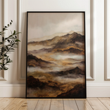 Abstract 1872 Canvas Art 60 x 40 cm / Black