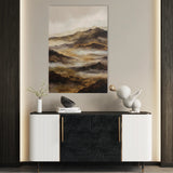 Abstract 1872 Canvas Art 60 x 40 cm / Black