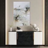 Abstract 1873 Canvas Art 60 x 40 cm / Black