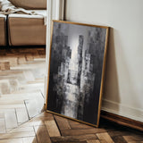 Abstract 1874 Canvas Art 60 x 40 cm / Black
