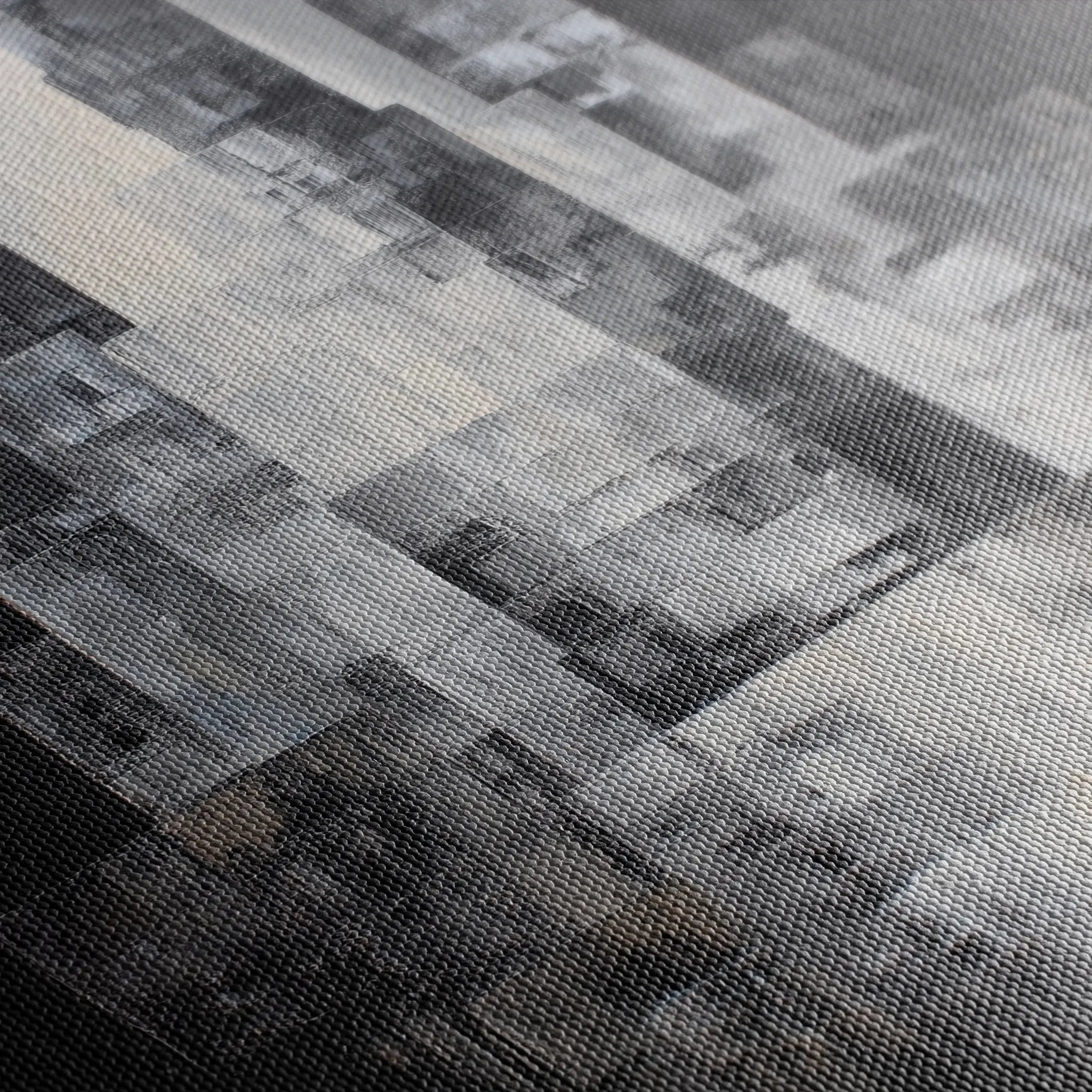 Abstract 1874 Canvas Art 60 x 40 cm / Black