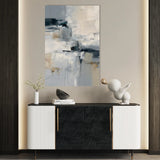 Abstract 1875 Canvas Art 60 x 40 cm / Black