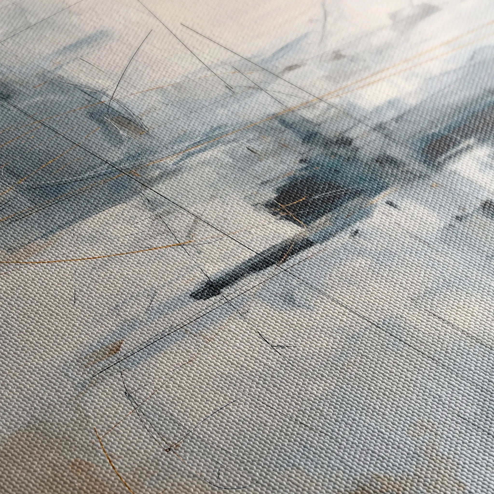 Abstract 1875 Canvas Art 60 x 40 cm / Black
