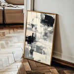 Abstract 1878 Canvas Art 60 x 40 cm / Black