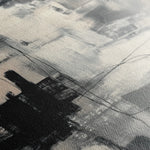 Abstract 1878 Canvas Art 60 x 40 cm / Black