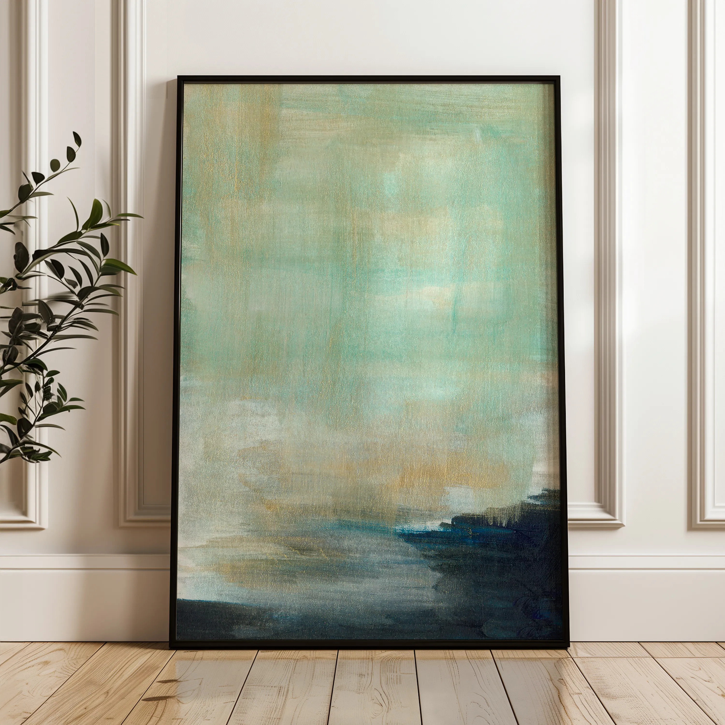 Abstract 188 Canvas Art 60 x 40 cm / Black