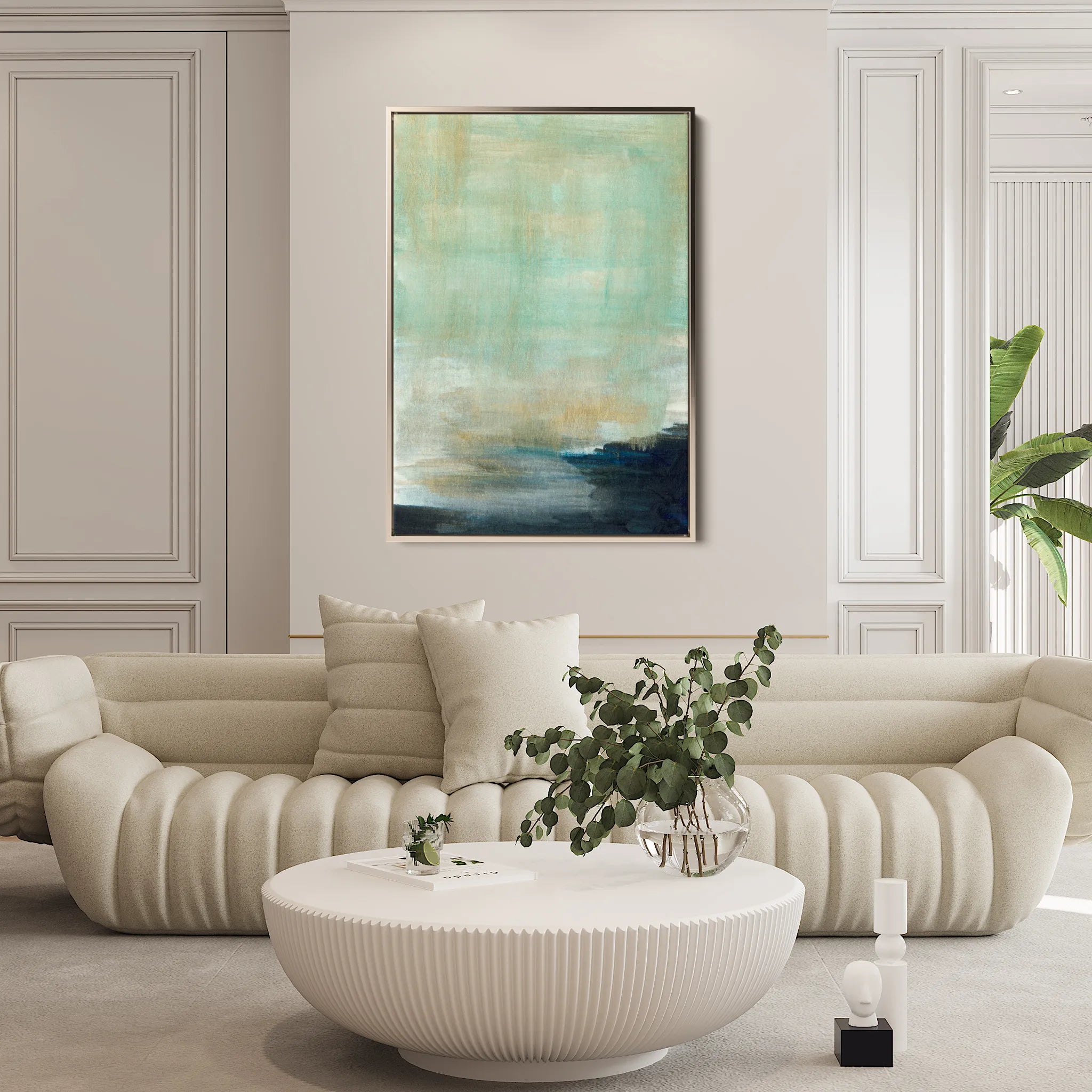 Abstract 188 Canvas Art 60 x 40 cm / Black