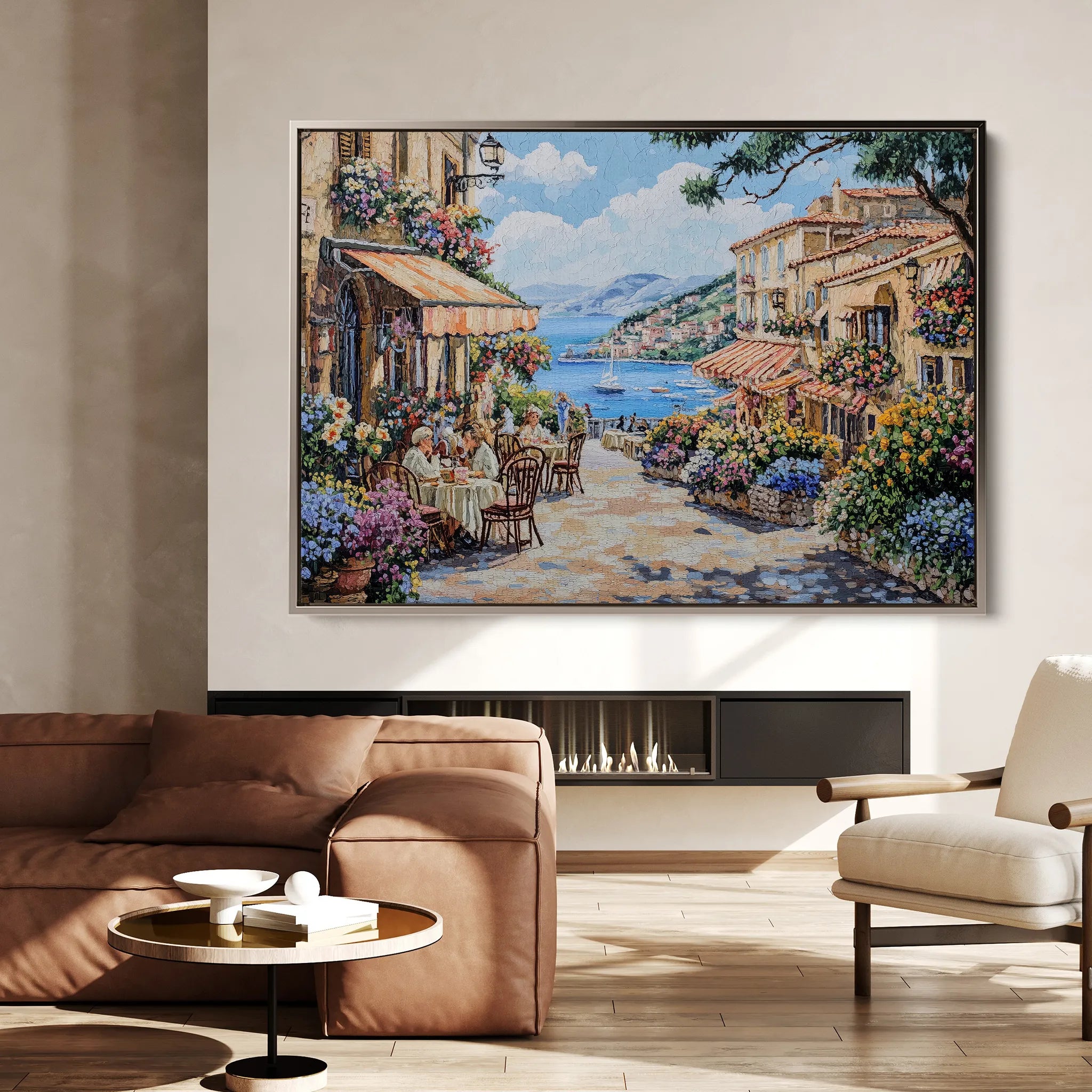 Landscape 188 Canvas Art 60 x 40 cm / Black