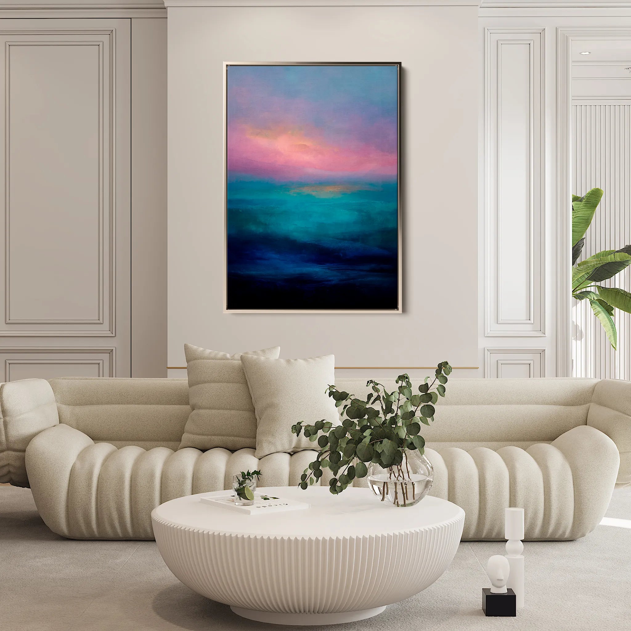 Abstract 1881 Canvas Art 60 x 40 cm / Black