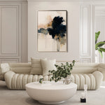 Abstract 1882 Canvas Art 60 x 40 cm / Black