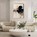 Abstract 1882 Canvas Art 60 x 40 cm / Black