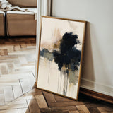 Abstract 1882 Canvas Art 60 x 40 cm / Black