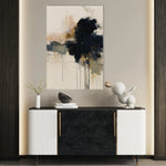 Abstract 1882 Canvas Art 60 x 40 cm / Black