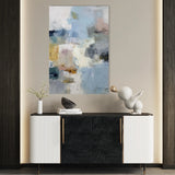Abstract 1883 Canvas Art 60 x 40 cm / Black