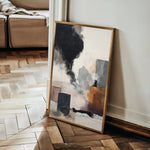 Abstract 1888 Canvas Art 60 x 40 cm / Black