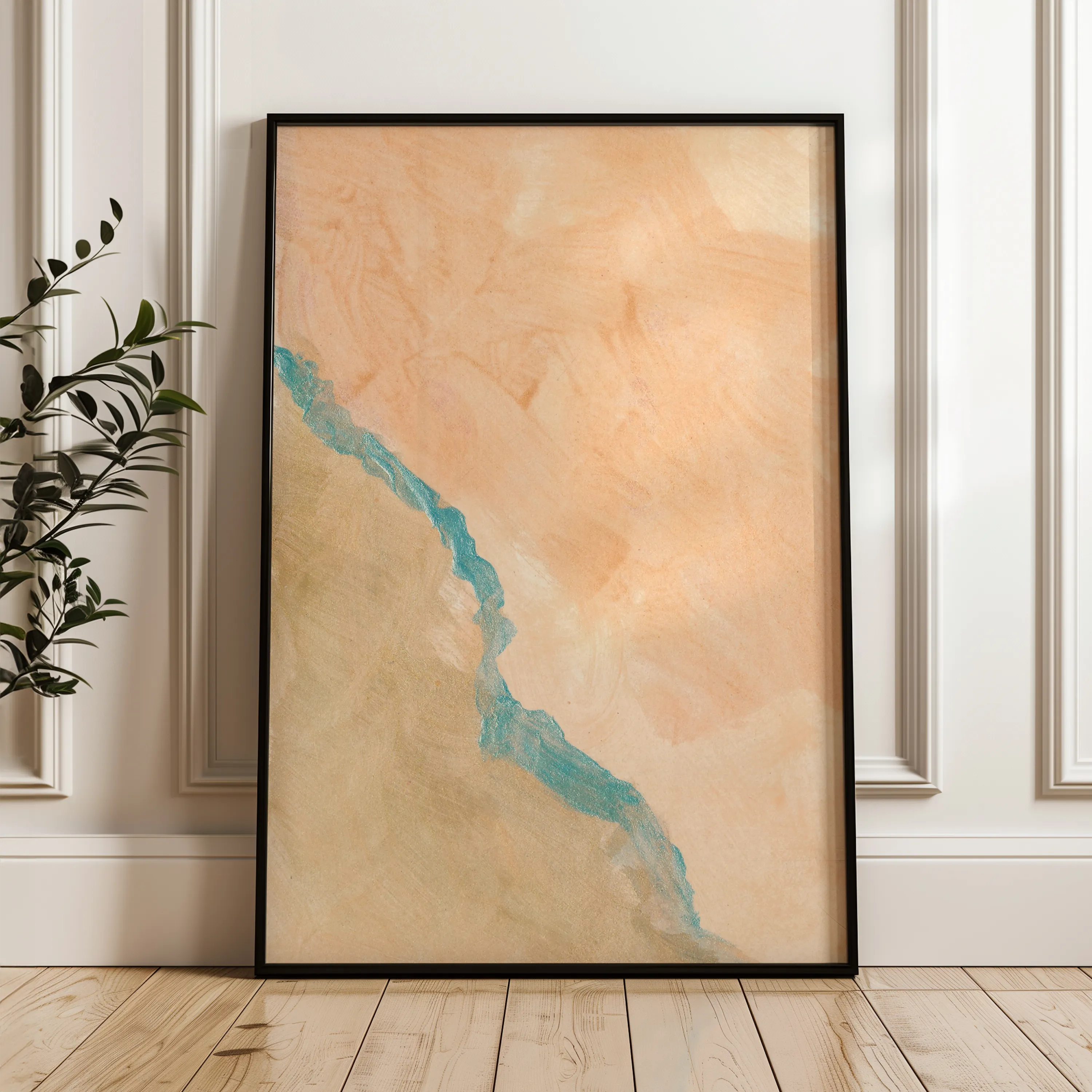 Abstract 189 Canvas Art 60 x 40 cm / Black