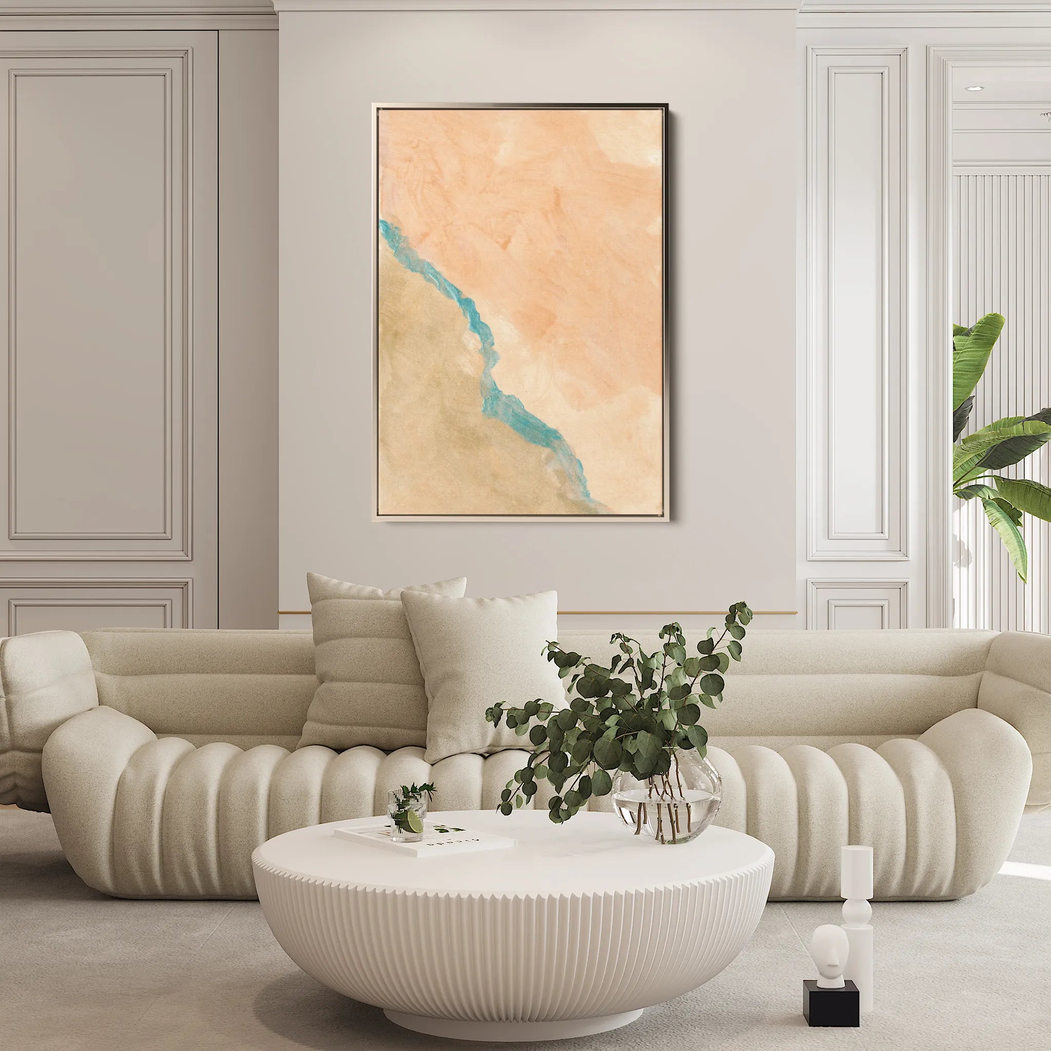 Abstract 189 Canvas Art 60 x 40 cm / Black
