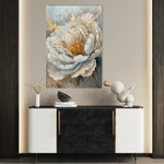 Floral 189 Canvas Art 60 x 40 cm / Black