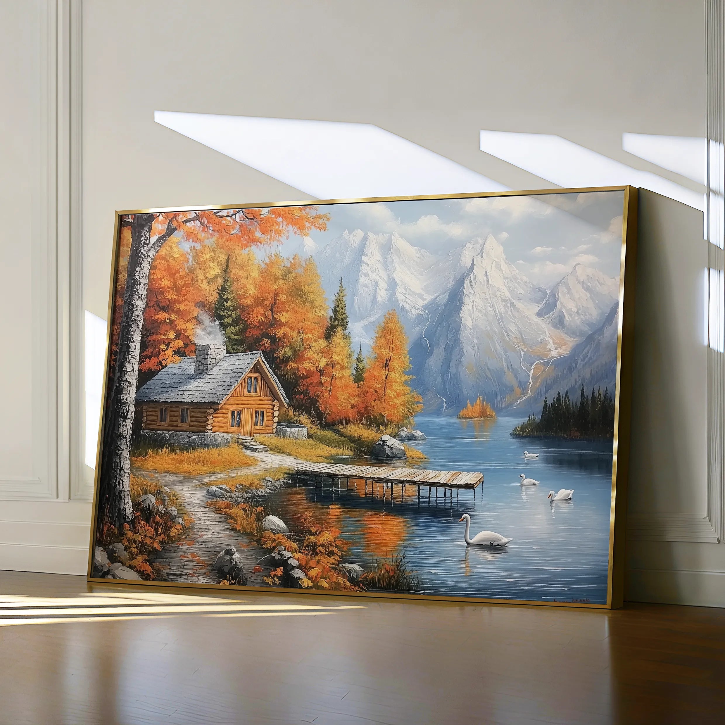 Landscape 189 Canvas Art 60 x 40 cm / Black