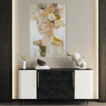 Portrait 189 Canvas Art 60 x 40 cm / Black