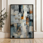 Abstract 1890 Canvas Art 60 x 40 cm / Black