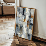 Abstract 1890 Canvas Art 60 x 40 cm / Black