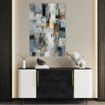 Abstract 1890 Canvas Art 60 x 40 cm / Black