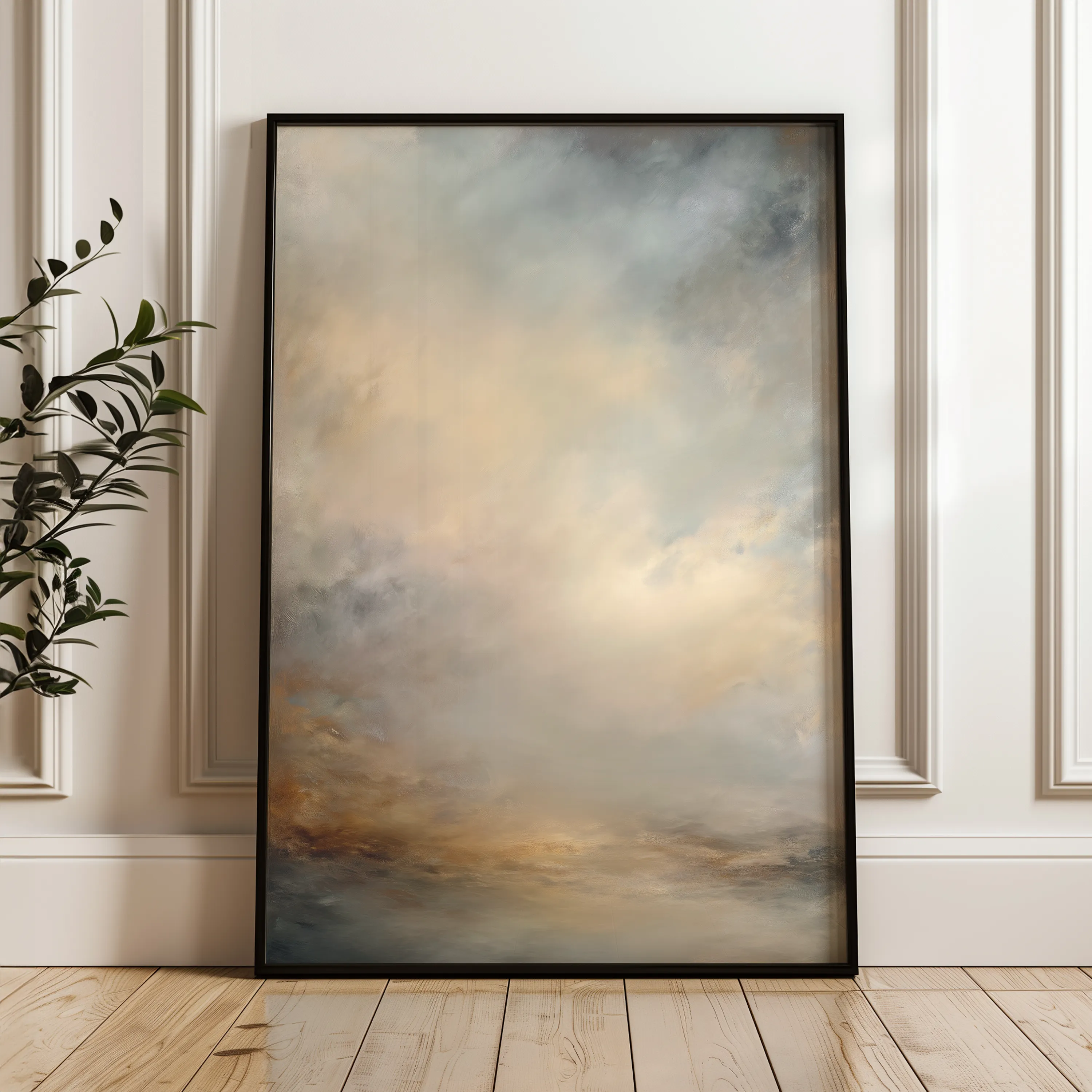 Abstract 1892 Canvas Art 60 x 40 cm / Black
