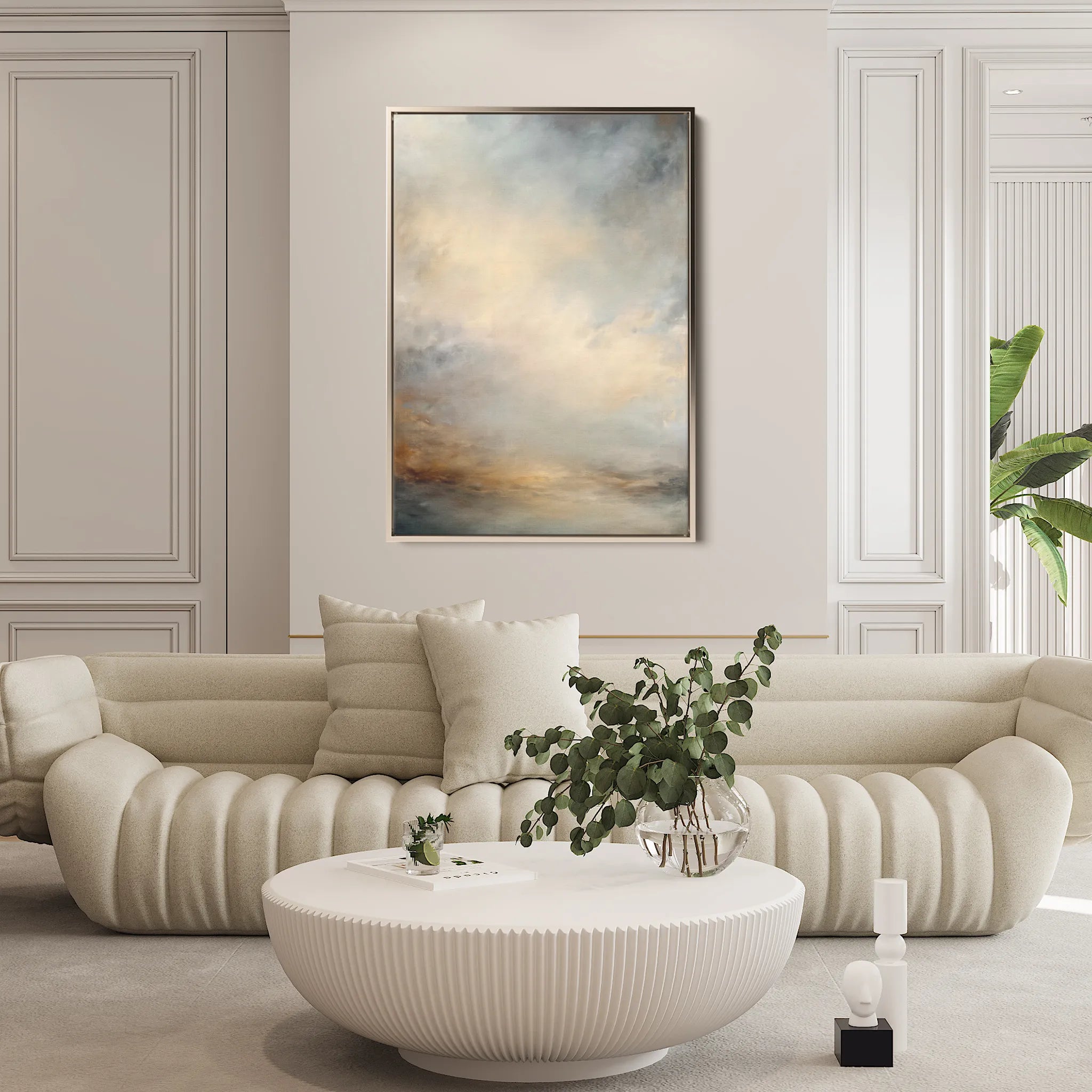 Abstract 1892 Canvas Art 60 x 40 cm / Black