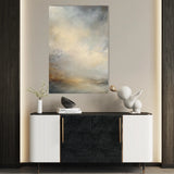 Abstract 1892 Canvas Art 60 x 40 cm / Black
